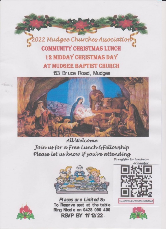 Mudgee Churches Association 2022 Christmas Lunch