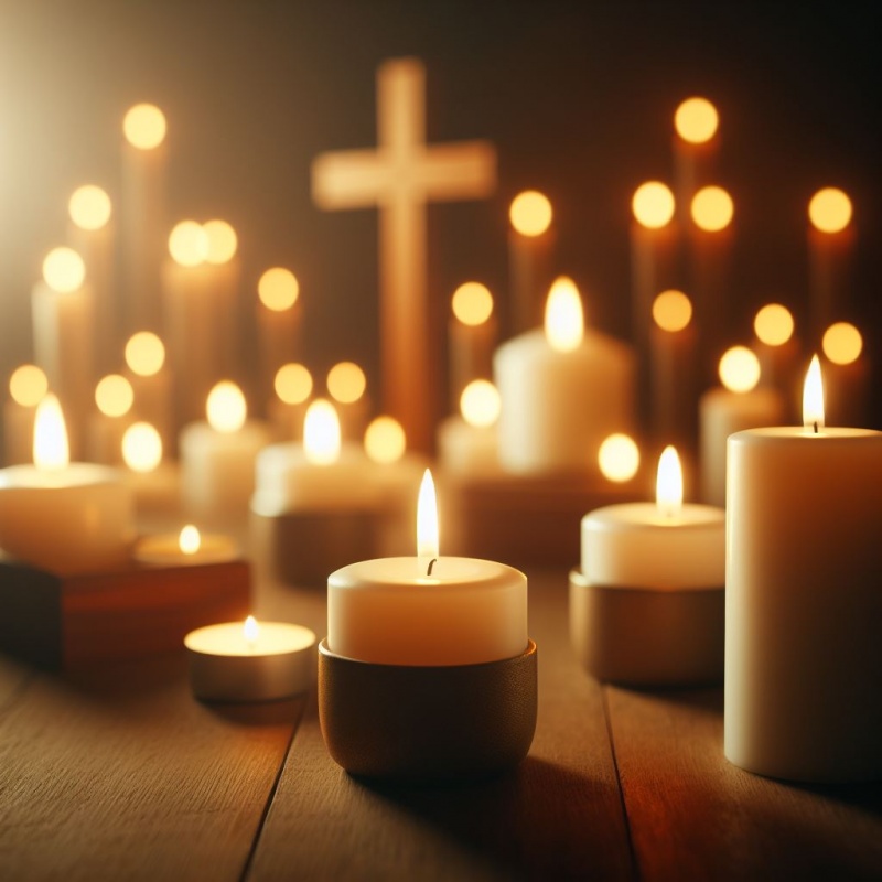 Candles and Cross