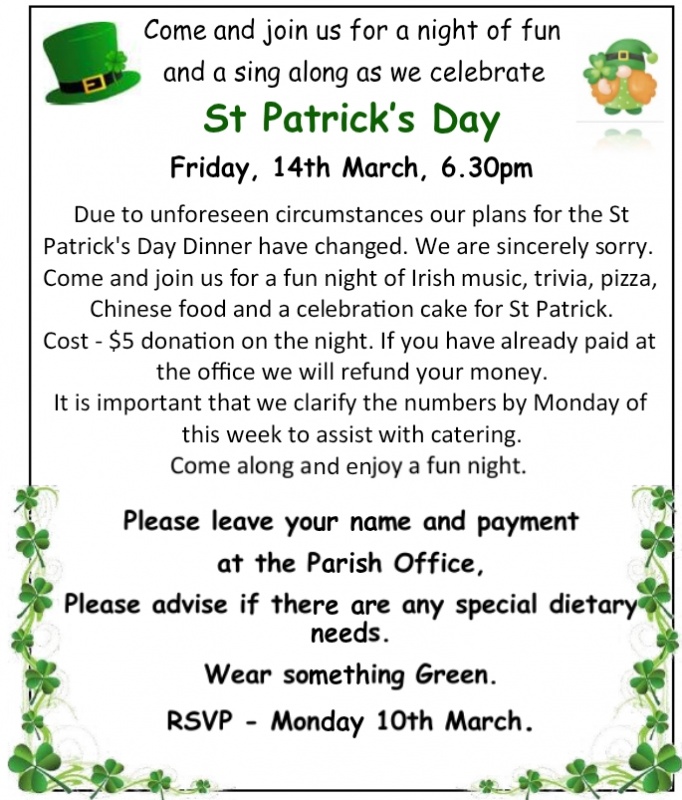 St Patrick's Day Invitation