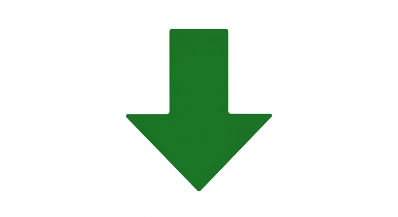 Down arrow green